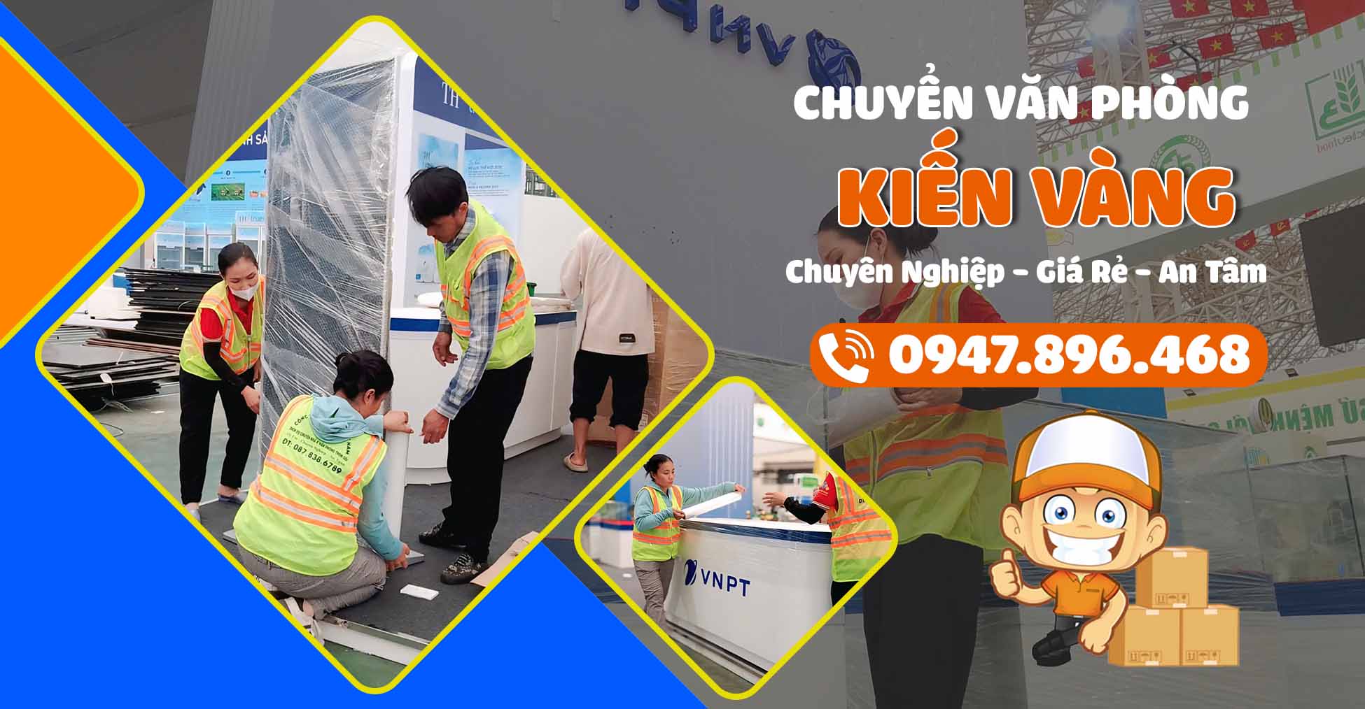 Dịch vụ chuyển văn phòng trọn gói giá rẻ Kiến Vàng