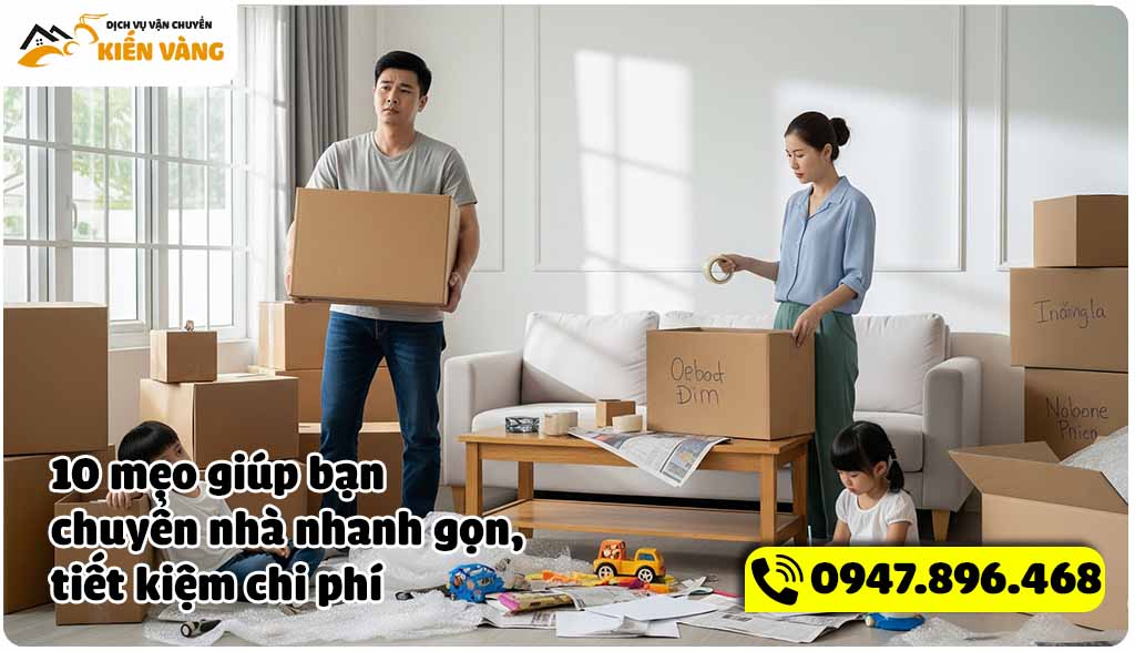 10 mẹo giúp bạn chuyển nhà nhanh gọn, tiết kiệm chi phí